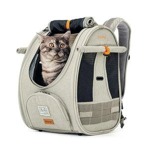 Ibiyaya Adventure Cat Backpack Carrier | Airline-Approved FC2297-G Pets Own Us