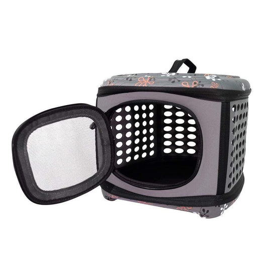 Ibiyaya® Collapsible Traveling Hand Pet Carrier | Grey FC1006-G Pets Own Us
