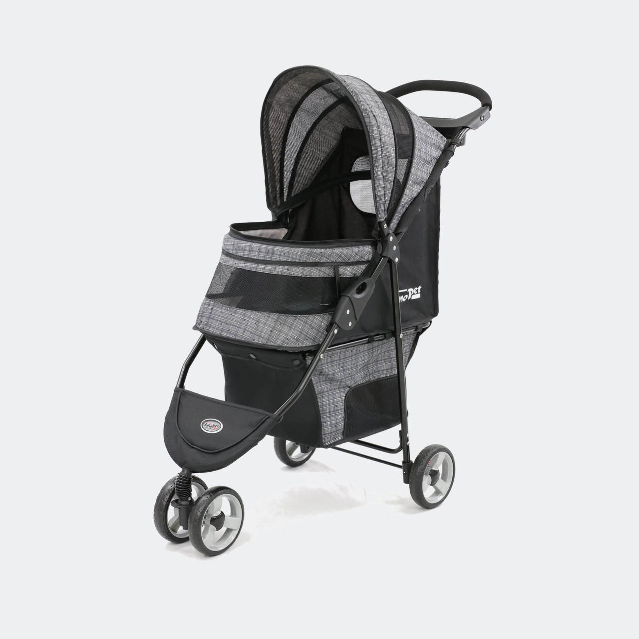 Innopet® Avenue Dog & Cat Pram With Rain Cover | Blended Grey IPS-033/BG Pets Own Us