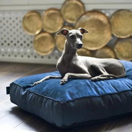 Oh Charlie Allure Pet Bed/ Pillow LUXURY by Oh Charlie - Navy Blue Pets Own Us