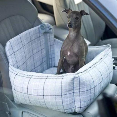 Charm Blue Dog Car Seat by Oh Charlie - Blue