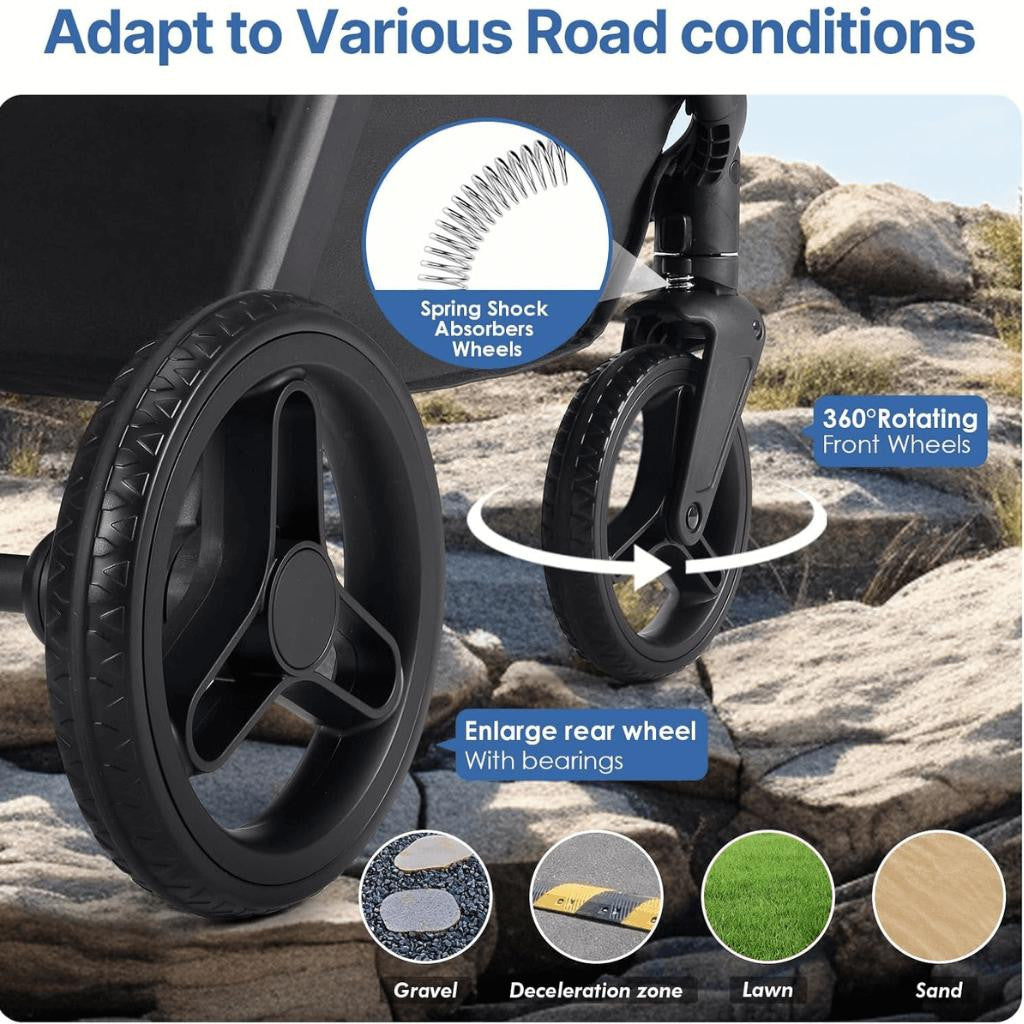  Beberoad X5 | 3-in-1 Pet Stroller & Travel System | Medium Pets up to 25kg | 3 Variations  BRUK145-X5-N Pets Own Us