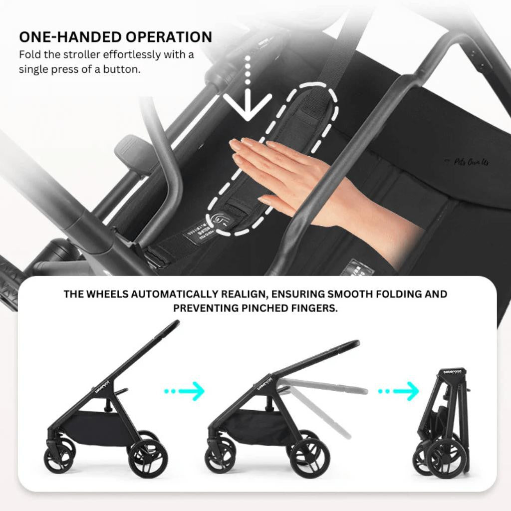  Beberoad X5 | 3-in-1 Pet Stroller & Travel System | Medium Pets up to 25kg | 3 Variations  BRUK145-X5-N Pets Own Us