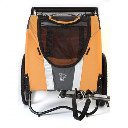 Dutch Dog DoggyRide Novel 15 Dog Bike Trailer | Orange | Incl. Britch Lite | Dutch Dog Design®  DRN15TR22-OR Pets Own Us