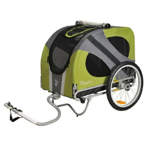 Dutch Dog Novel DoggyRide Dog Bike Trailer Cabin by Dutch Dog - Green  DRNVTR23-GR Pets Own Us