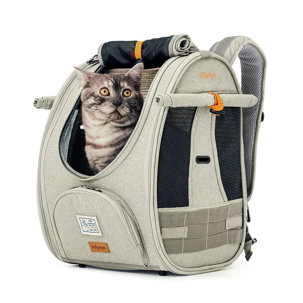 Ibiyaya Adventure Cat Backpack Carrier | Airline-Approved  FC2297-G Pets Own Us