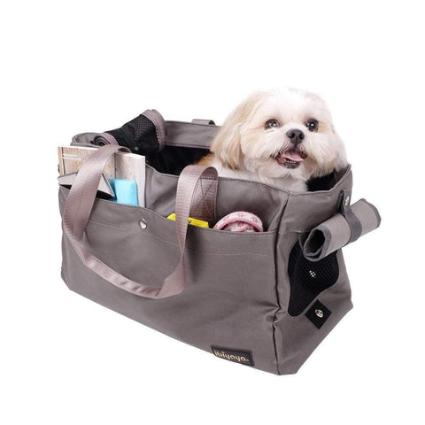 Ibiyaya® Canvas Pet Tote Bag | Grey  FC1428-G Pets Own Us