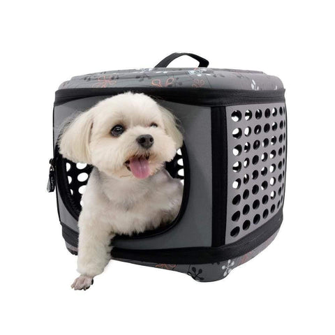 Ibiyaya® Collapsible Traveling Hand Pet Carrier | Grey  FC1006-G Pets Own Us