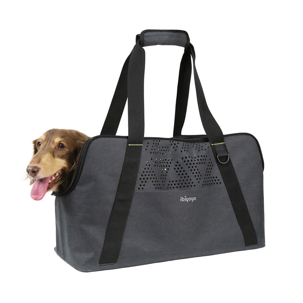  Ibiyaya® Dachshund Breezy Wanderer Fur-Free Pet Tote Bag  FC2392-L-G Pets Own Us