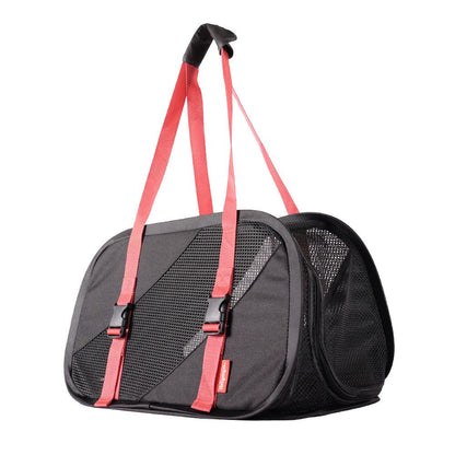  Ibiyaya® Flying Pal Foldable Pet Travel Carrier – Black/Red  FC1702-SR Pets Own Us
