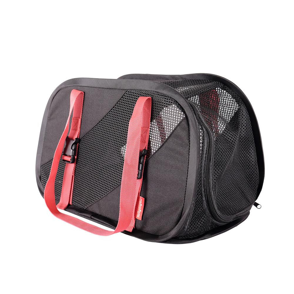  Ibiyaya® Flying Pal Foldable Pet Travel Carrier – Black/Red  FC1702-SR Pets Own Us