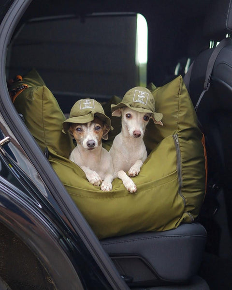  Luther Bennett Travel Dog Pod 2.0 | Dog Car Seat | With ISOFIX |  Olive Green  LB2-OLI Pets Own Us