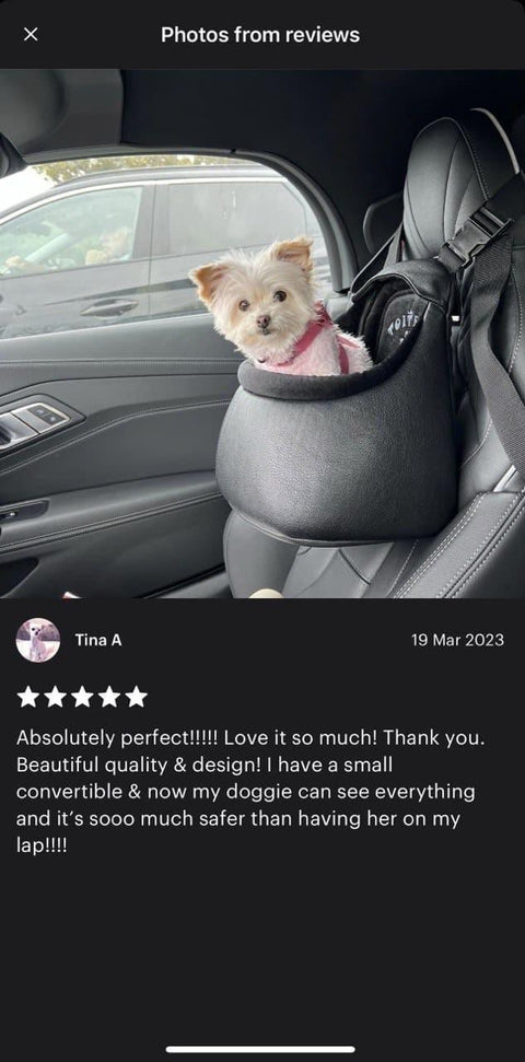  Toitert Original Dog Car Seat | Black   Pets Own Us